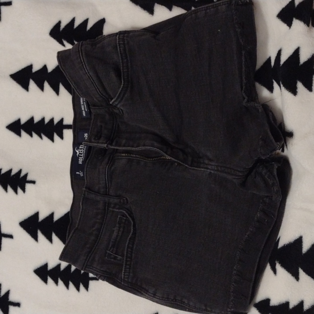 Black Hollister jean shorts